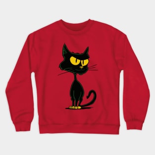 Retro Cartoon Cat Crewneck Sweatshirt